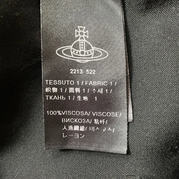 NEW w/ TAGS Vivienne Westwood Black Sueno Blouse Top EU 44 US 10 12 L - Picture 5 of 5